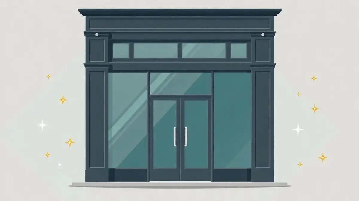 Vitrine de commerce à Athis-Mons