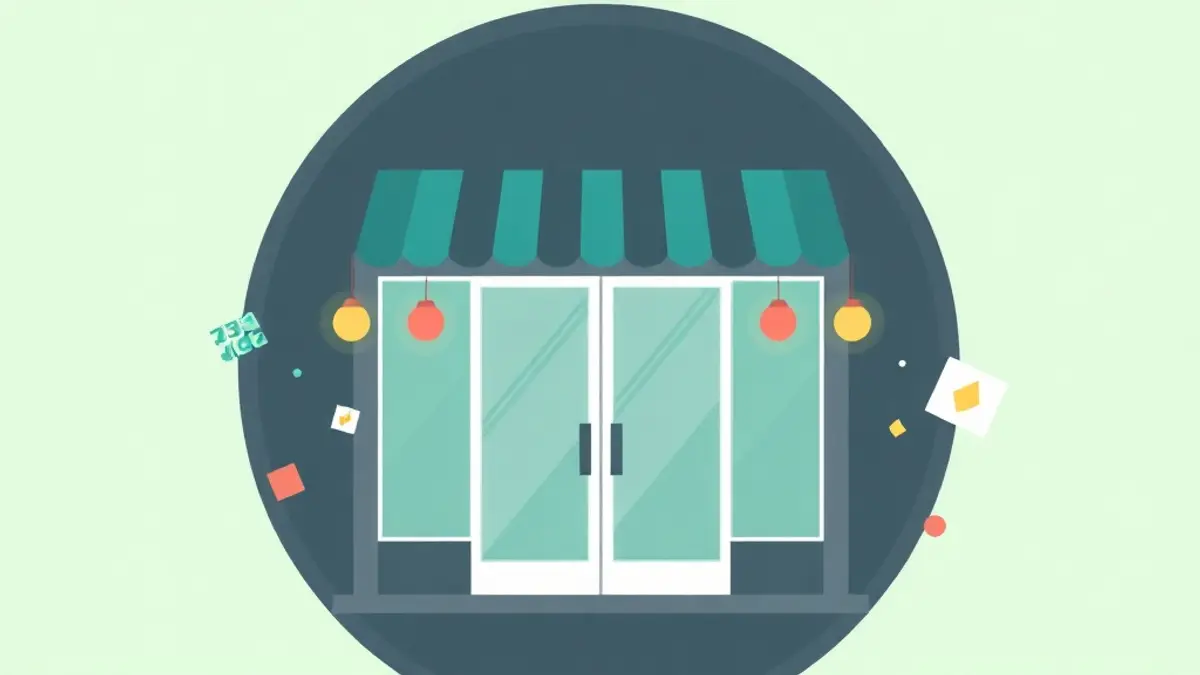 Vitrine de commerce à Cachan