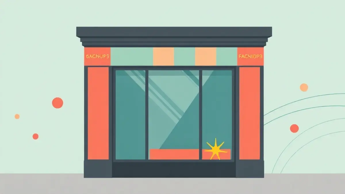 Vitrine de commerce à Dammarie-les-Lys