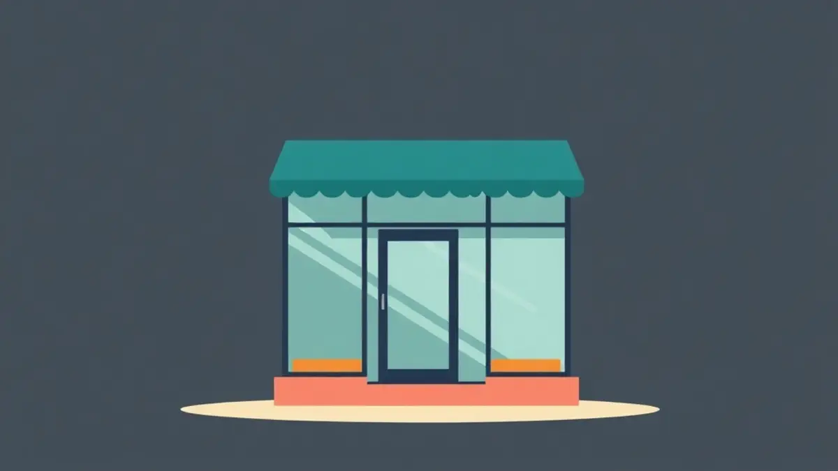 Vitrine de commerce à Franconville