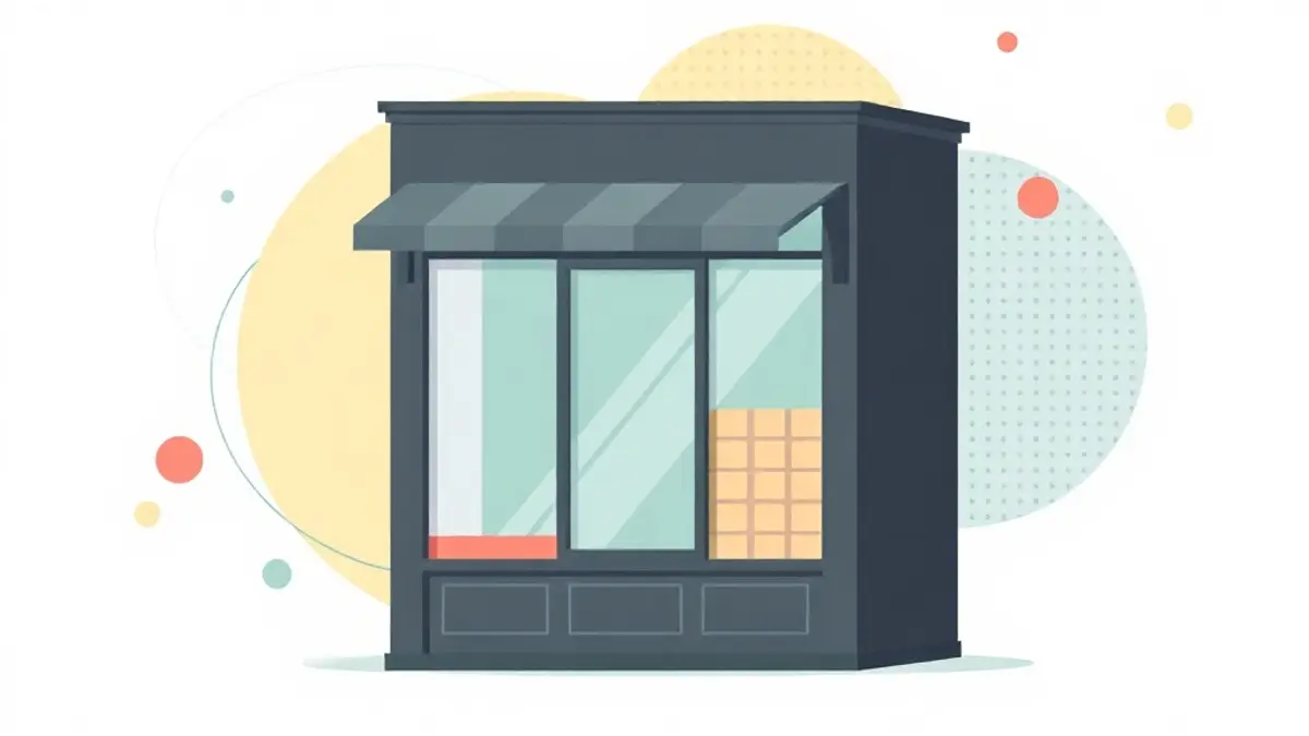 Vitrine de commerce à Garches