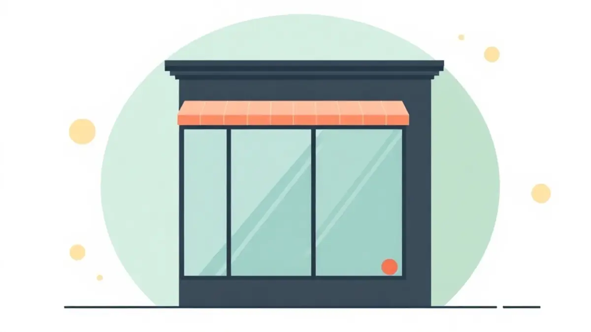 Vitrine de commerce à Gentilly