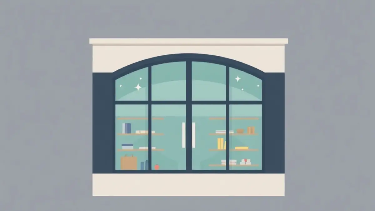 Vitrine de commerce à Joinville-le-Pont