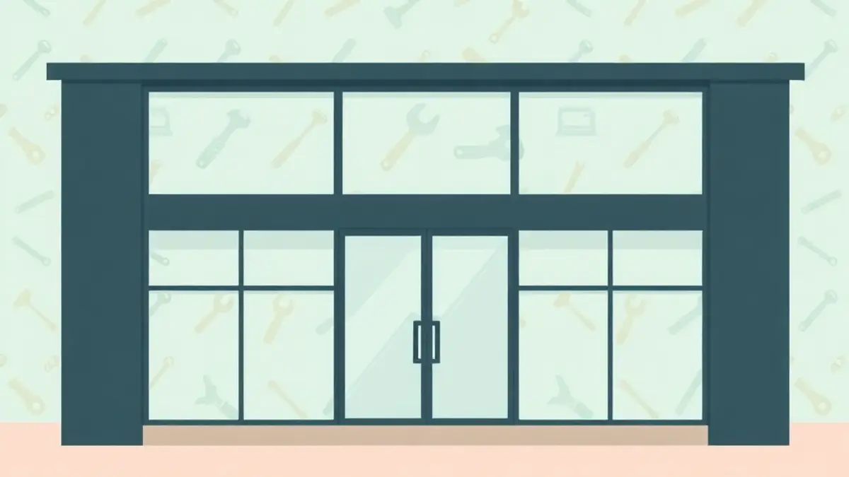 Vitrine de commerce à Levallois-Perret