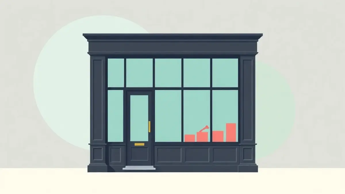 Vitrine de commerce à Montreuil