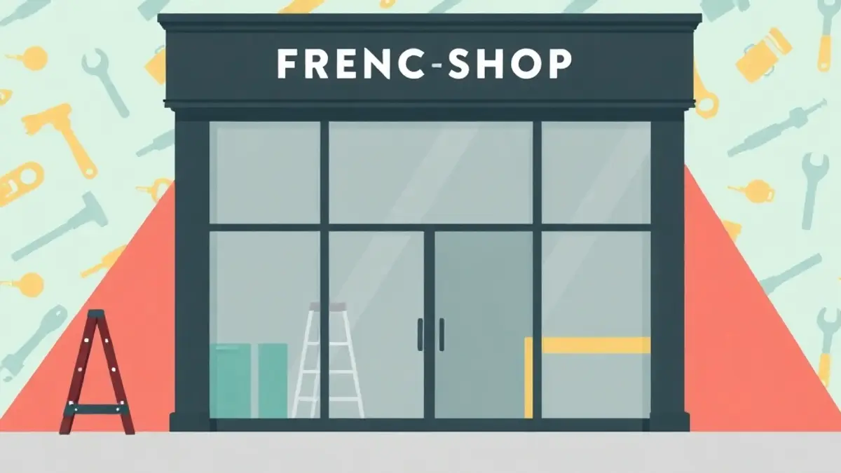 Vitrine de commerce à Paris 16e