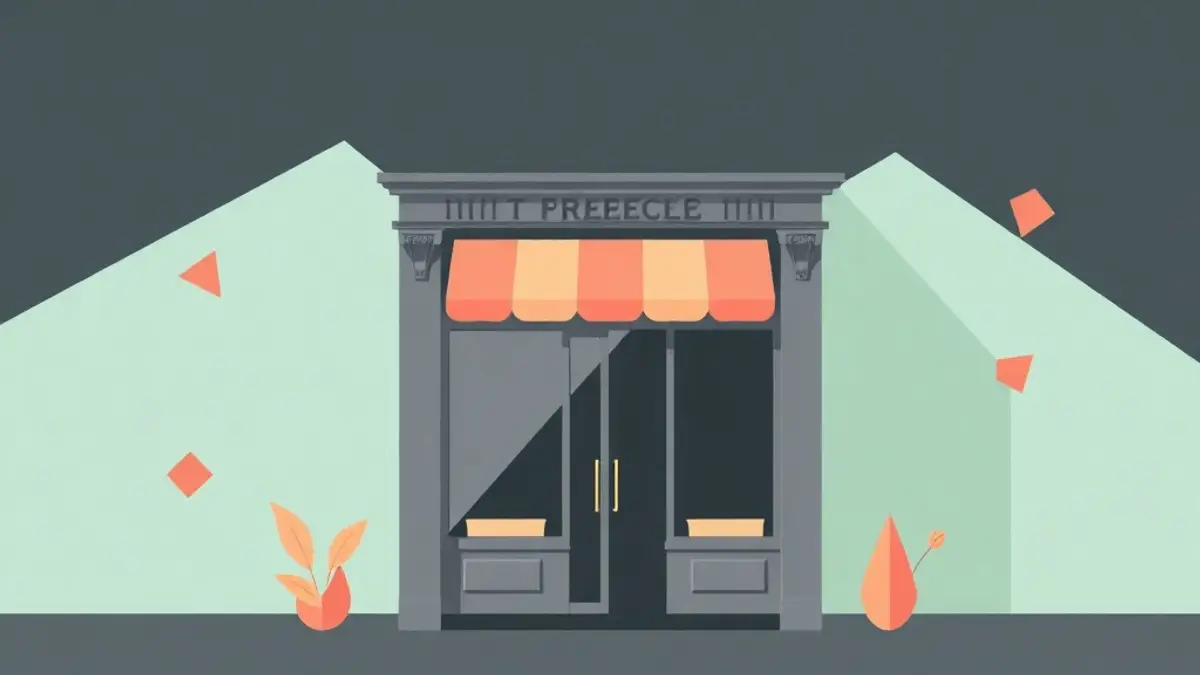Vitrine de commerce à Trappes